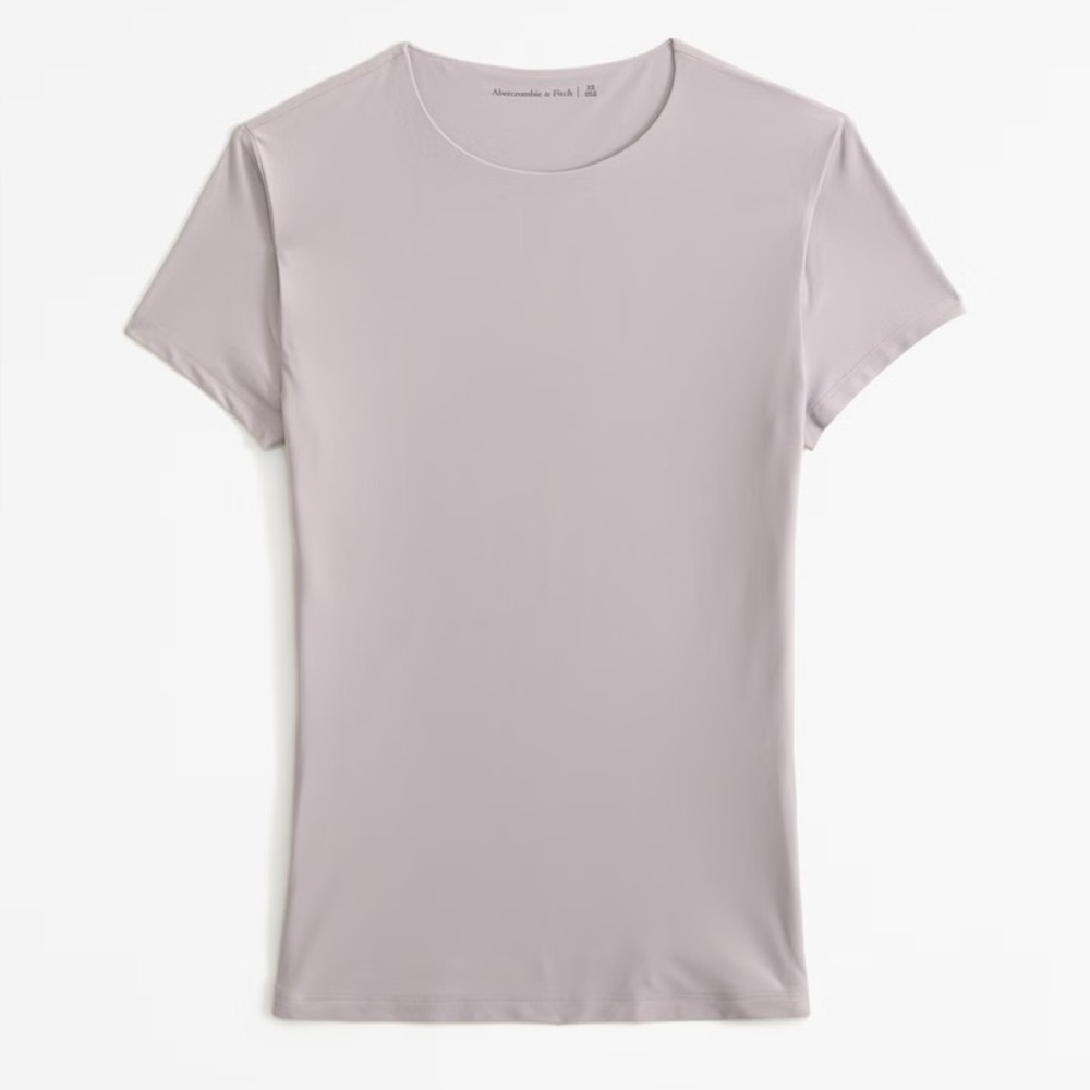 Abercrombie Soft Matte Seamless Tuckable Baby Tee NWT